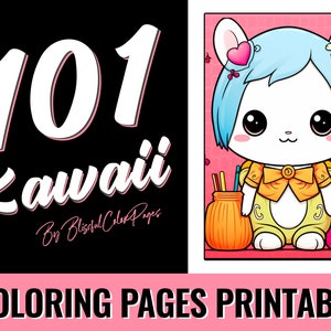 25 Kawaii Coloring Pages Kawaii Coloring Book for Kids, Teens and