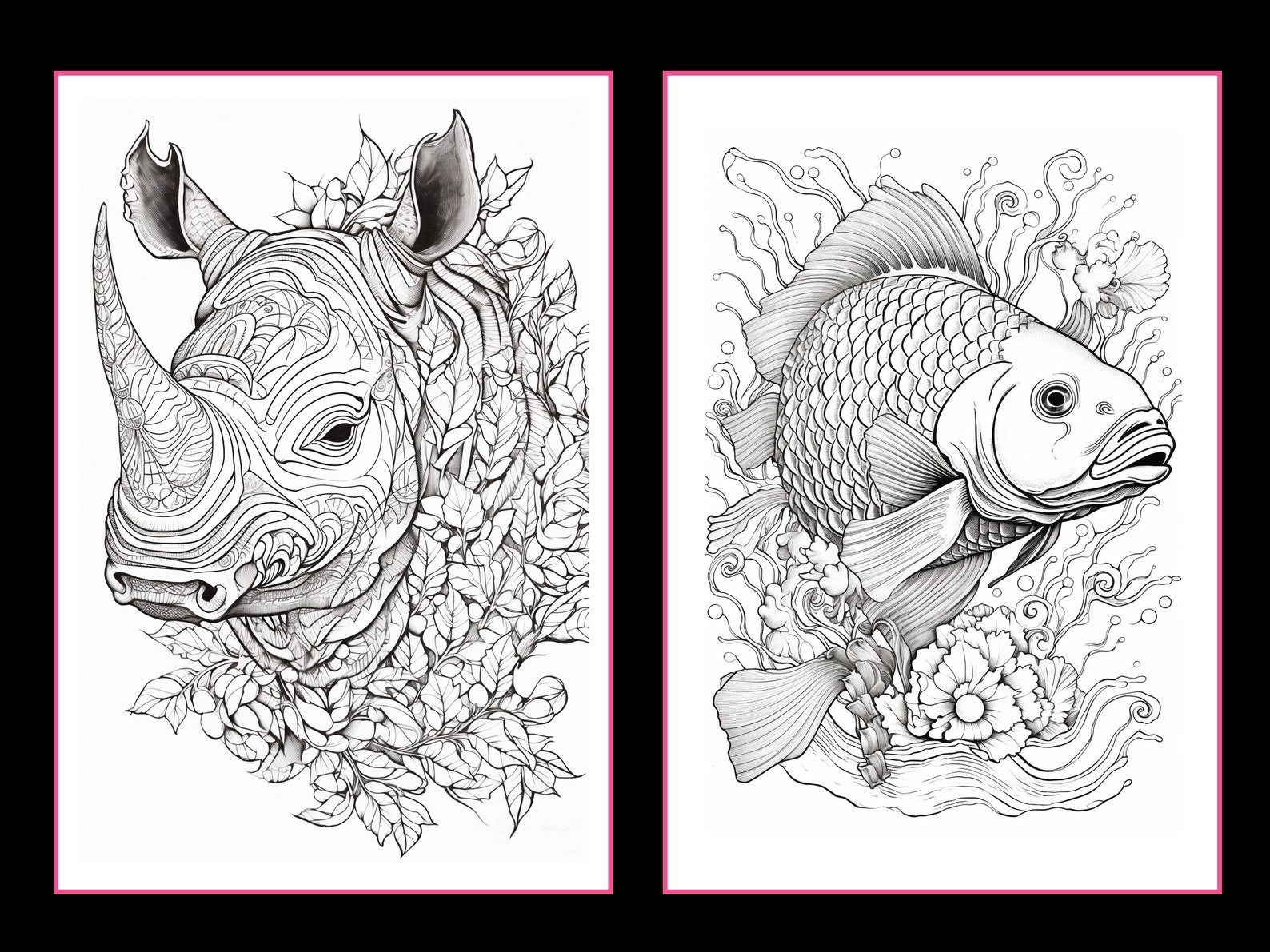 101 Animalscoloring Pages: Safari Animals Coloring Pages, Forest