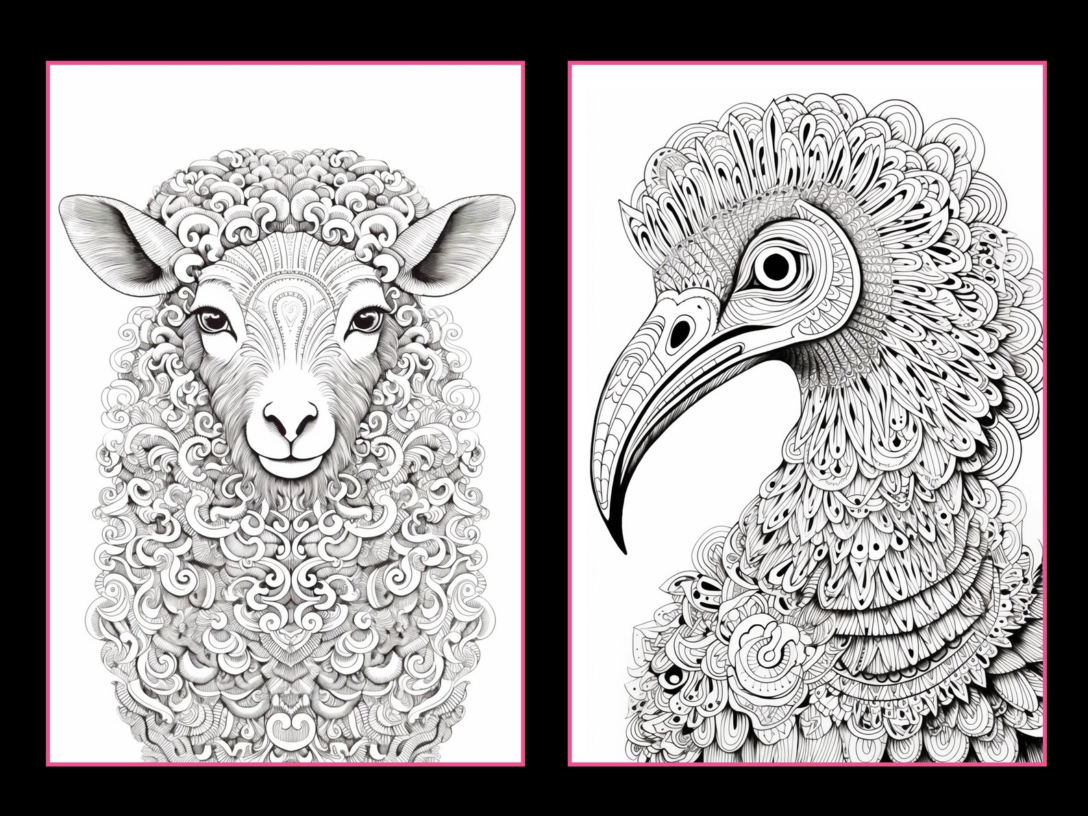 101 Animalscoloring Pages: Safari Animals Coloring Pages, Forest