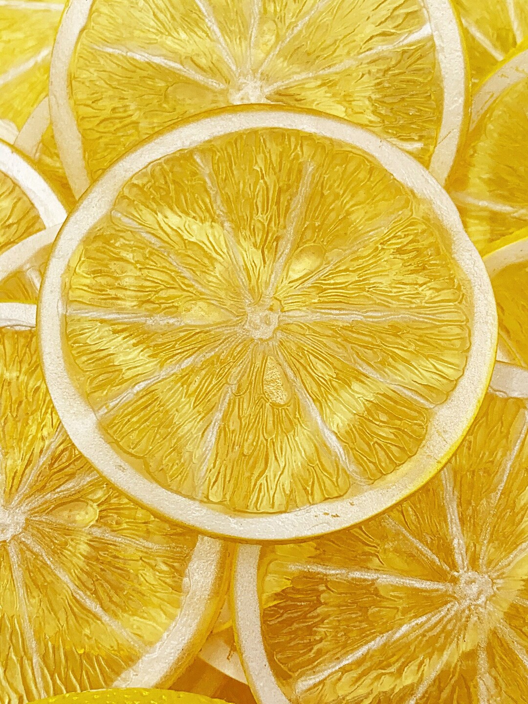 Realistic Faux/fake Lemon Slices, Lemon Tier Display, Artificial Lemon Slice, Lemon, Decor, 10