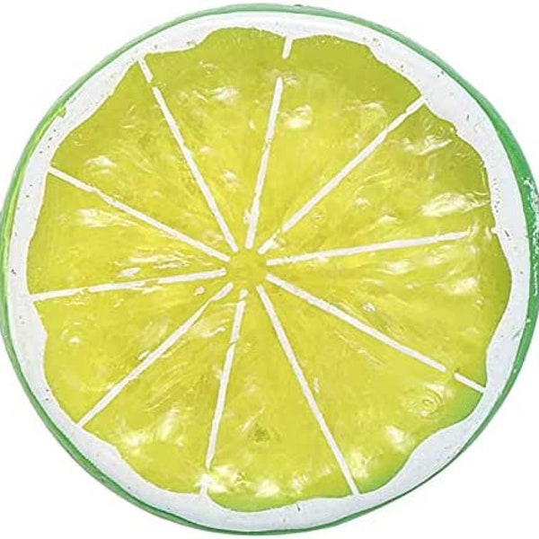 Realistic Faux/Fake Lime Slices, Lime Tier Display, Artificial Lime Slice, Lime Decor, 10 Pc