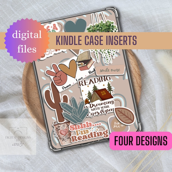 Kindle Insert for Clear Case | A Good Day To Read A Book  | PNG and PDF | Digital DOWNLOAD