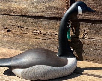 Canada Goose Carving - Folk Art- Rustic Decor