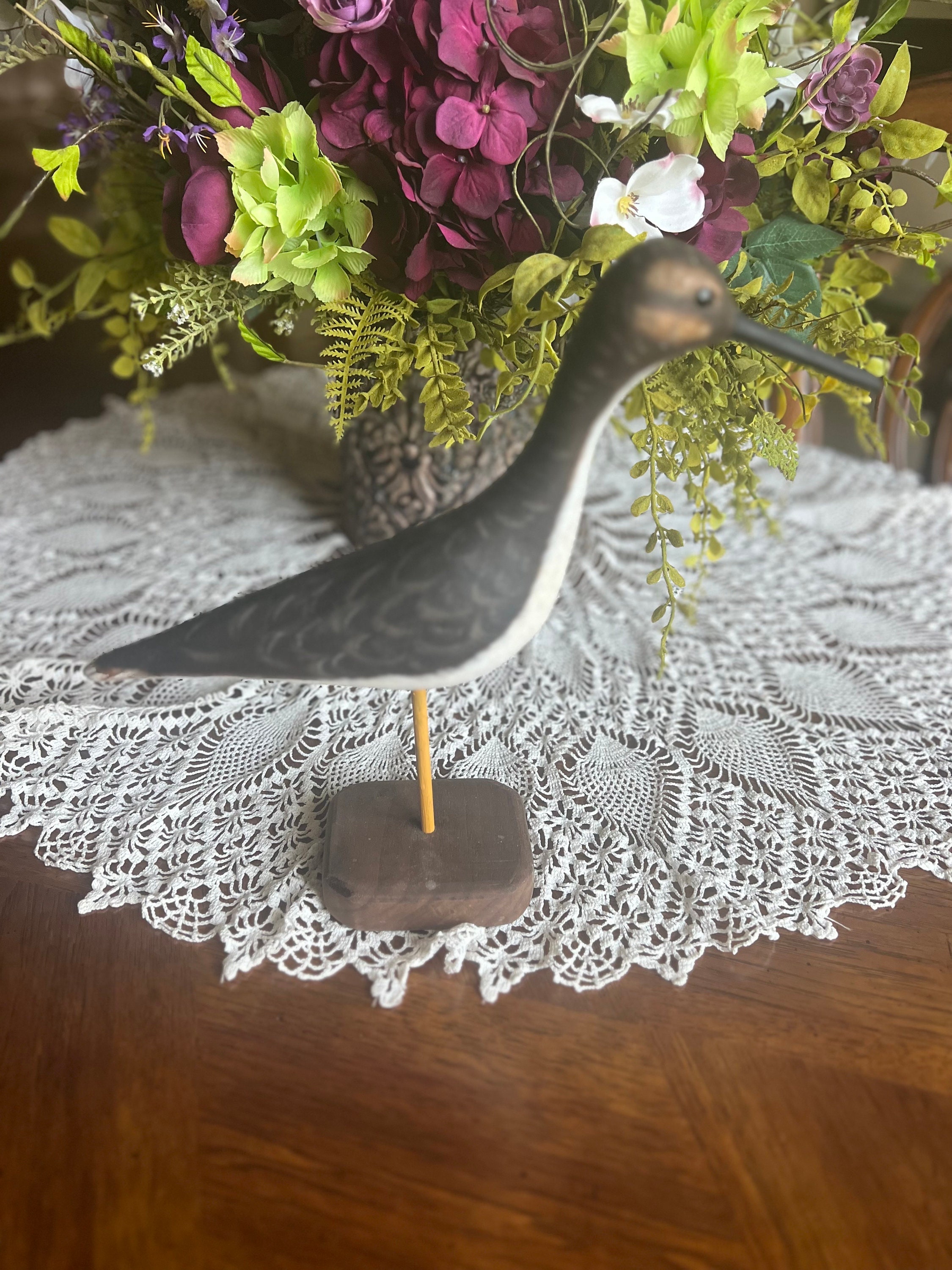 Antique Style Yellowlegs Shorebird Decoy