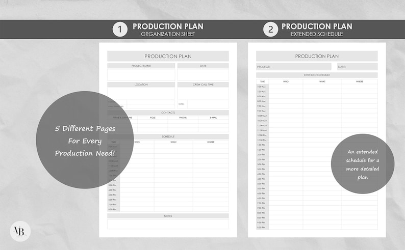 Production Plan Template the Ultimate Production Planner to Streamline ...