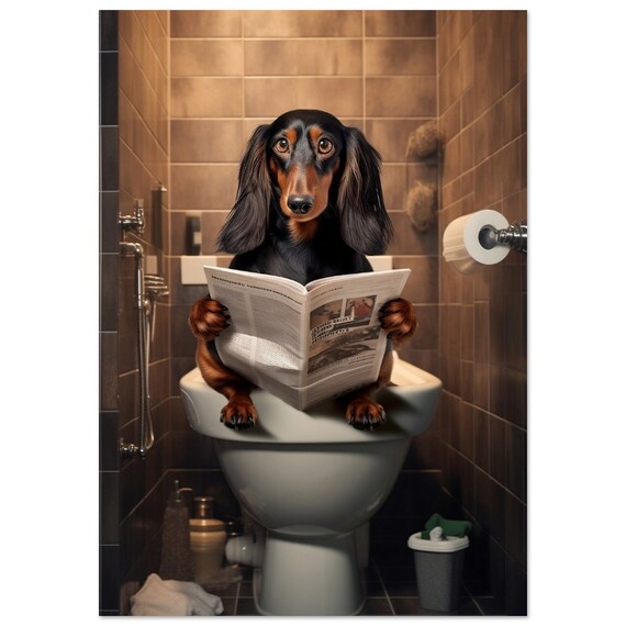 Produktbild von Pipikakaland Poster Badezimmer Deko Gäste WC Bild Für Die Toilette (Ohne Rahmen) – DEL MÀ