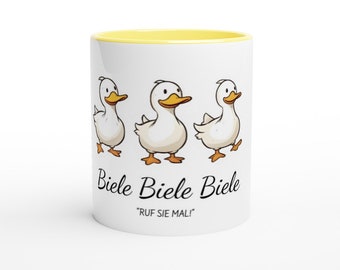 Biele Biele Biele, Ruf Sie Mal Tasse - Lustige Meme Kaffeetasse, Einzigartiges Geschenk, Bürotasse, Humorvolle Dekoration