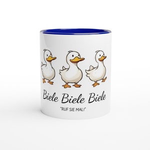 Biele Biele Biele, Ruf Sie Mal Tasse Lustige Meme Kaffeetasse, Einzigartiges Geschenk, Bürotasse, Humorvolle Dekoration Ceramic Blue