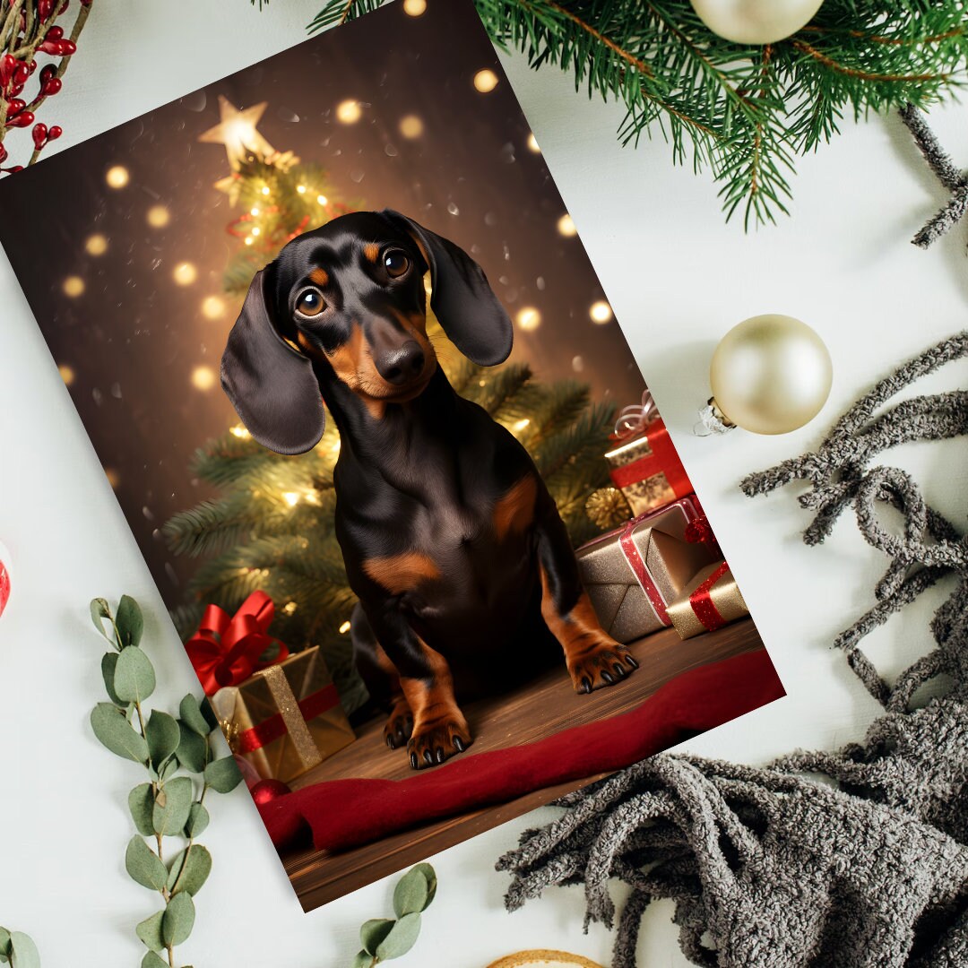 Dachshund Christmas Cards 