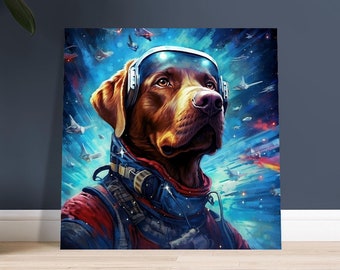 Charming Labrador Dog Premium Poster - Heartwarming Pet Portrait for Home Decor Ideal Gift Dog Lovers, High-Quality Animal Photography Print