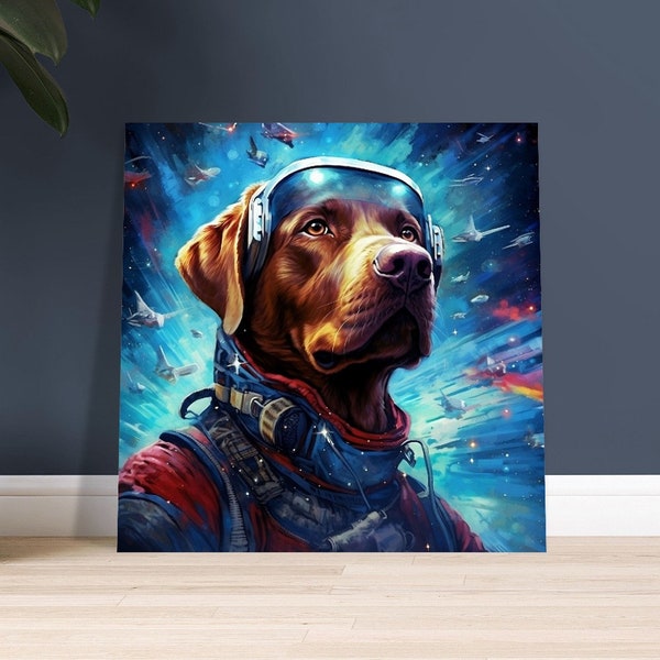 Charming Labrador Dog Premium Poster - Heartwarming Pet Portrait for Home Decor Ideal Gift Dog Lovers, High-Quality Animal Photography Print