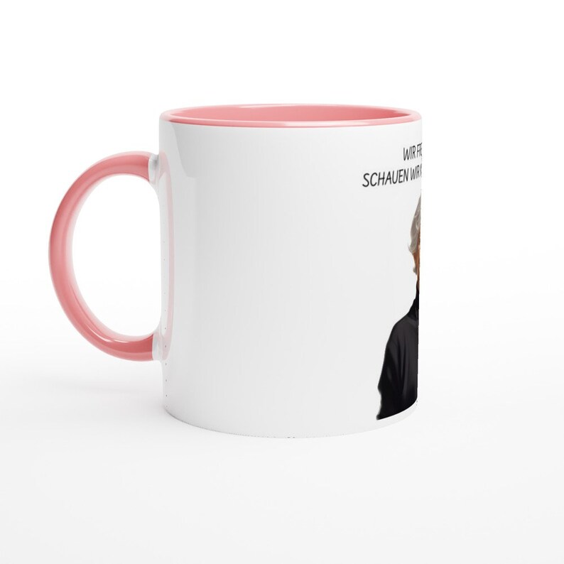 Wir freuen uns, schauen wir mal was wird Tasse Lustige virales Meme, Bares für Rares, Deutsche