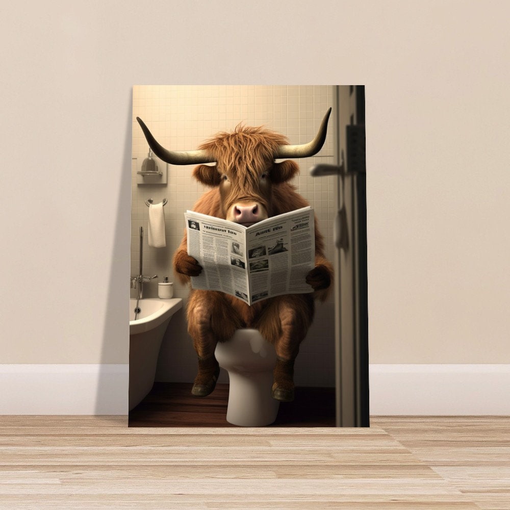 Highland cow poster