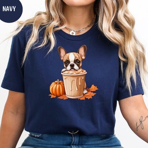 Camiseta de Halloween con bulldog francés, camiseta de bulldog francés, camiseta de mamá bulldog francés, linda camiseta de perro de otoño, regalo para amantes de los animales, amante de los perros, regalo para dueños de perros