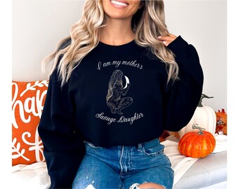 Witchy Sweatshirt,Witchy Gifts,Witchy Vibes,Witch Clothing,Witch Woman Crewneck,Celestial Sweater, Witchy clothes,Gifts for Witches