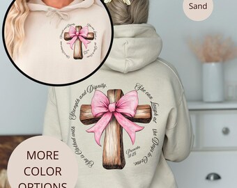Christian Hoodie, Christian Gift,Christian Sweatshirt, Coquette Christian Gifts, Christian Hoodies, Christian Streetwear, Christian Clothing