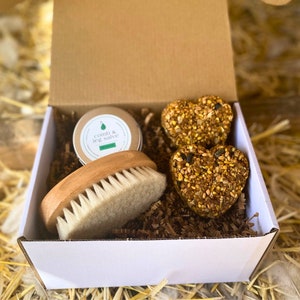 Chicken Gift Box - Chicken Care Kit With Non-GMO Treats For Chickens & Chicken Spa Kit