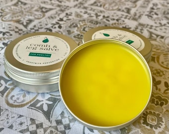 Chicken Comb & Leg Salve | Natural Salve for Comb and Waddles | Frostbite Protection | Gentle Healing Salve For Chickens