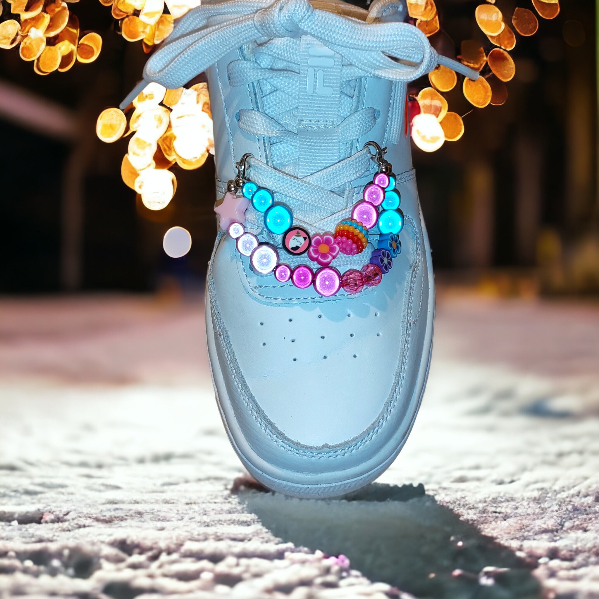 Squishmallow Charm Shoe Chain Shoewelry Cam the Cat Charm Lace