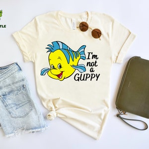 Little Mermaid Shirt | Flounder Shirt | I am Not a Guppy | Women&#39;s Disney Shirts | Disney Shirt | Disney Shirts for kids