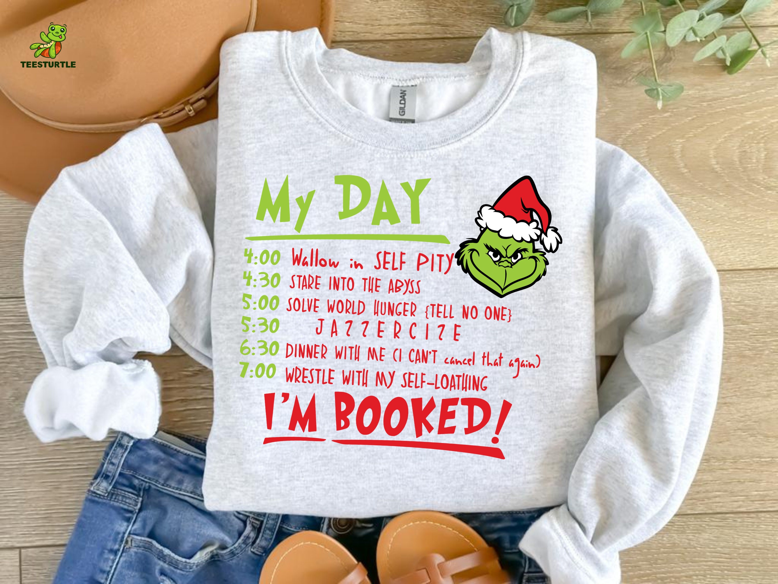 Grinch my day sweatshirt hotsell