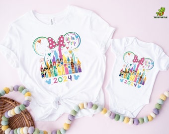 Disney Girls Trip 2024 Shirt, Disney Family Trip 2024 Shirt, Disney Girls Vacation Shirt, Besties Trip 2024 Shirt, Disney Princess Shirts