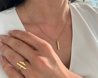 NataschaWoge® bijoux minimalistes ACIER INOXYDABLE chaîne en argent doré collier + pendentif cadeau pour sa chaîne en or bijoux femme