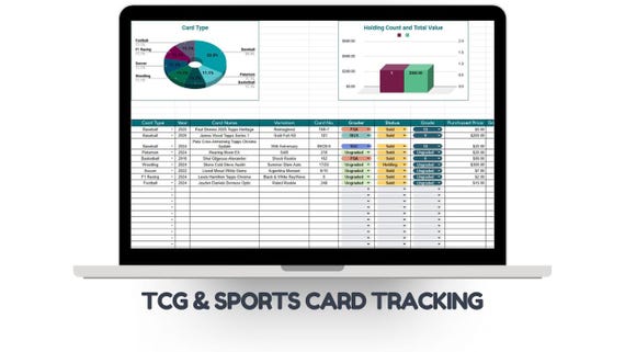 Graded Card Collection Tracker: Auto Comp Search, Profit/loss (google  Sheets) - Etsy