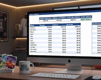スポーツカード再販業者の利益トラッカー | eBayの支払と在庫経費ログ | トレーディングカードディーラーや愛好家向けGoogleスプレッドシートテンプレート