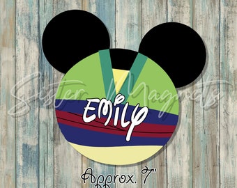 Custom Cruise, DCL Mulan Inspired Mickey Cruise Door Magnets
