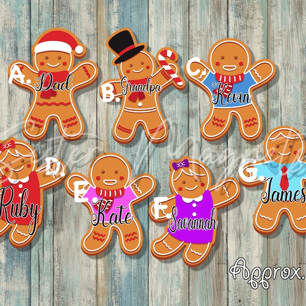 Custom Cruise, Gingerbread Family Christmas Cruise Door Magnets, santa, elf, gingerbread house, holiday