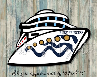 Custom Ruby Princess Cruise Magnets
