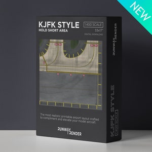 1:400 Scale Airport Layout | Digital Download | Model Airport Foil | Aviation Collectible | Airport Ground Mat | Custom Made