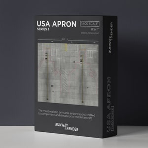1:400 Scale Airport Ground Foil | Digital Download | Model Airport Foil | Aviation Collectible | Realistic Aviation Drawing | Custom Made