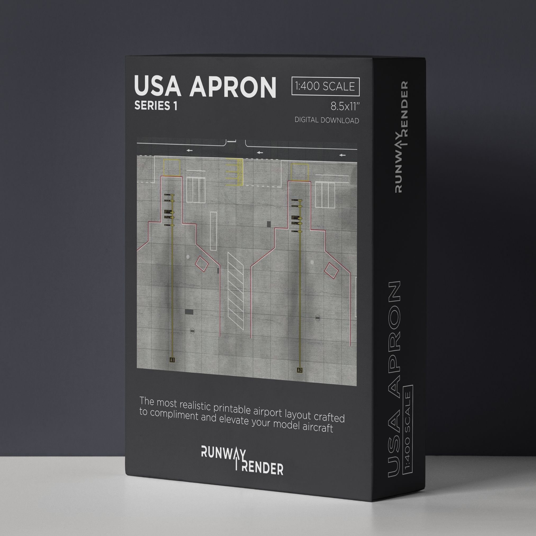 1:400 Scale Airport Ground Foil | Digital Download | Model Airport Foil ...