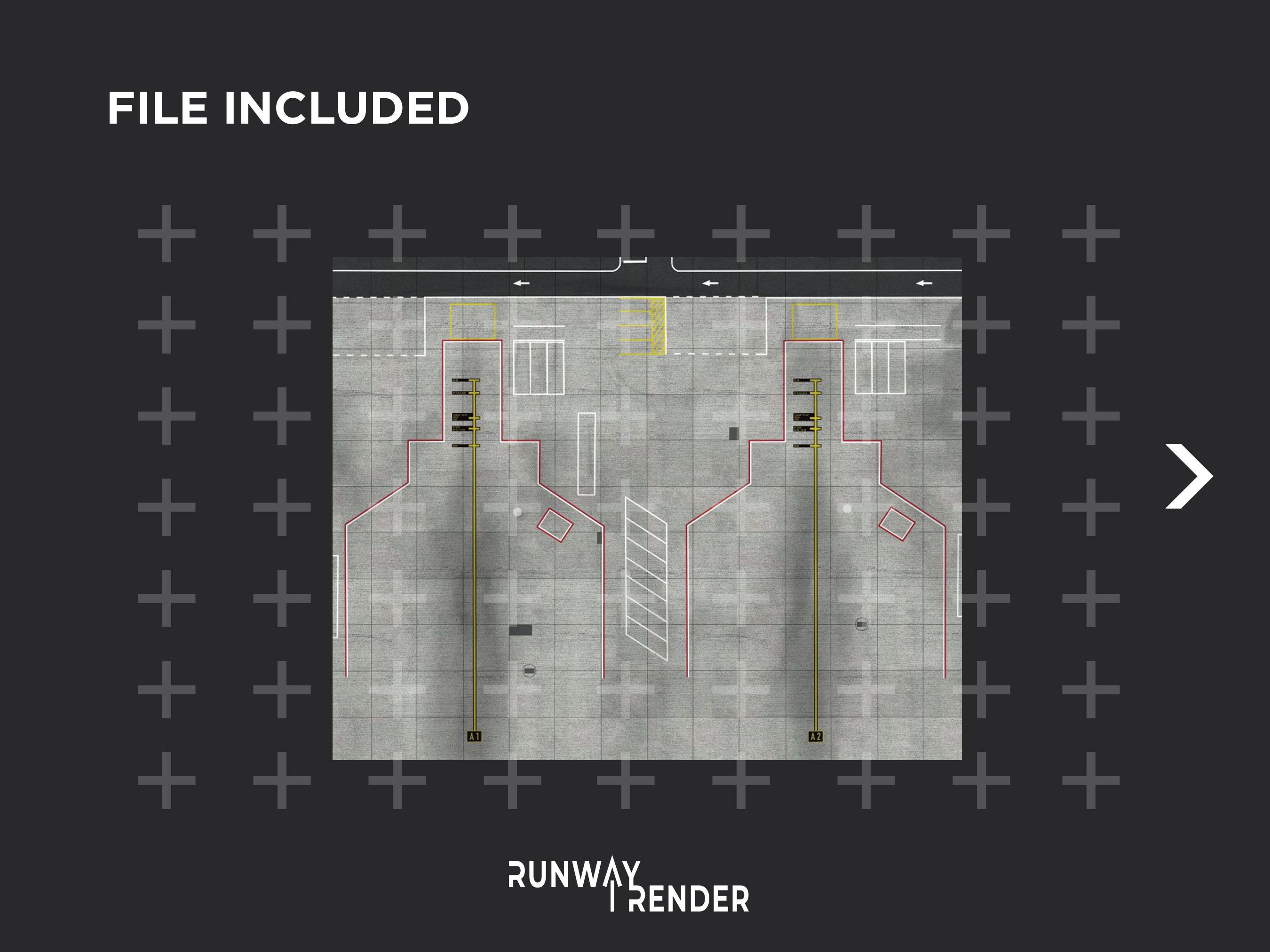 1:400 Scale Airport Ground Foil | Digital Download | Model Airport Foil ...