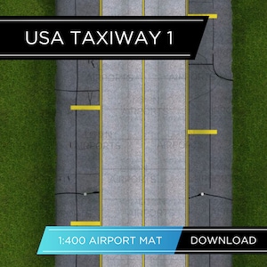 1:400 Scale Airport Layout | Digital Download | Model Airport Taxiway Foil | Aviation Collectible | Realistic Aviation Drawing | Custom Made