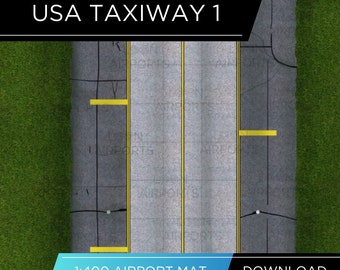 1:400 Scale Airport Layout | Digital Download | Model Airport Taxiway Foil | Aviation Collectible | Realistic Aviation Drawing | Custom Made