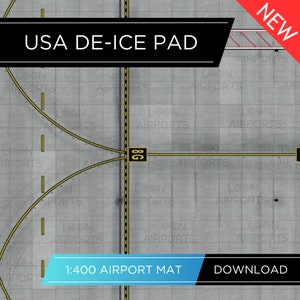 1:400 Scale De-Ice Pad | Digital Download | Model Airport Foil | Aviation Collectible | Airport Ground Mat | Custom Made