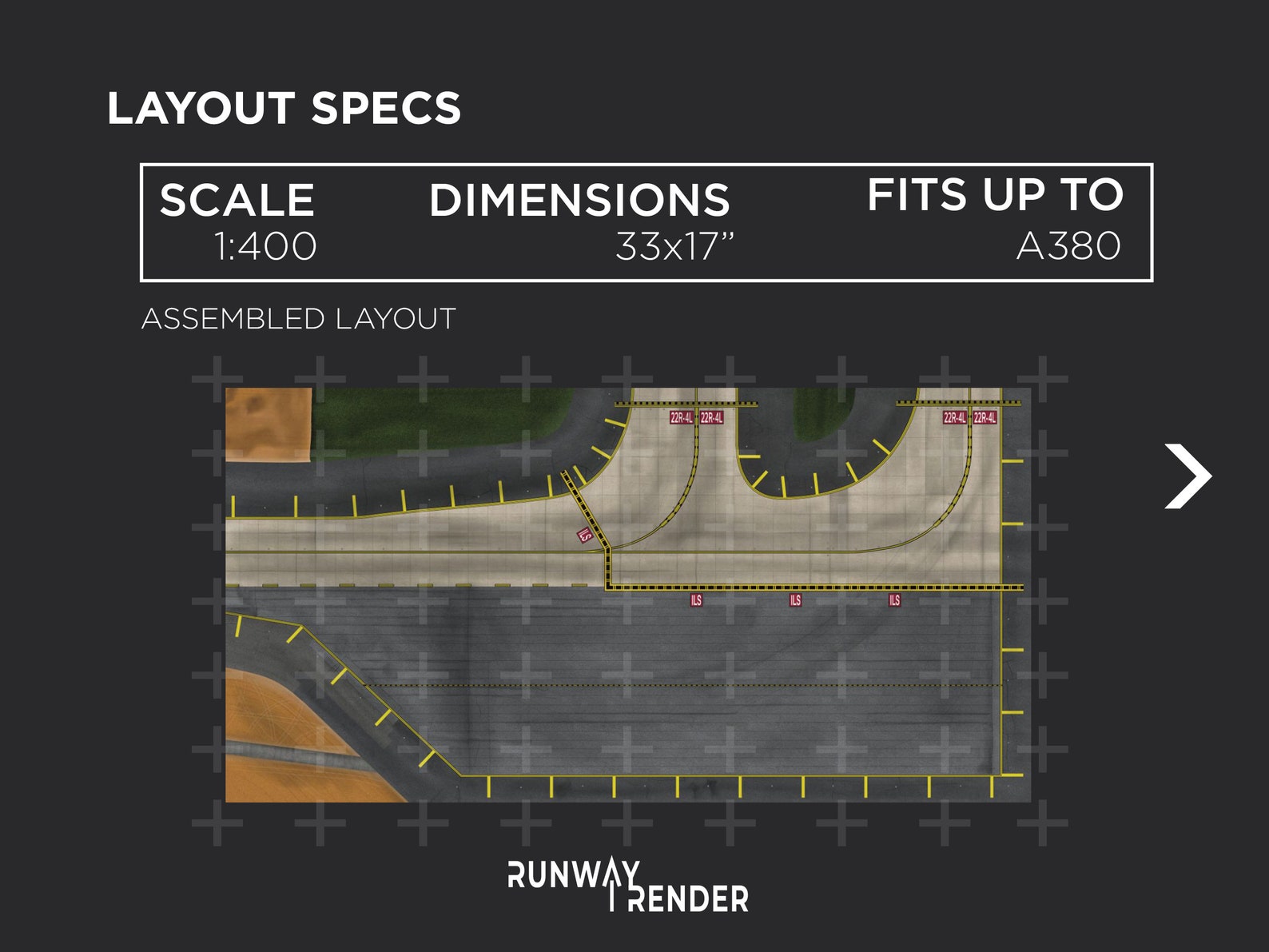 1:400 Scale Airport Layout | Digital Download | Model Airport Foil ...