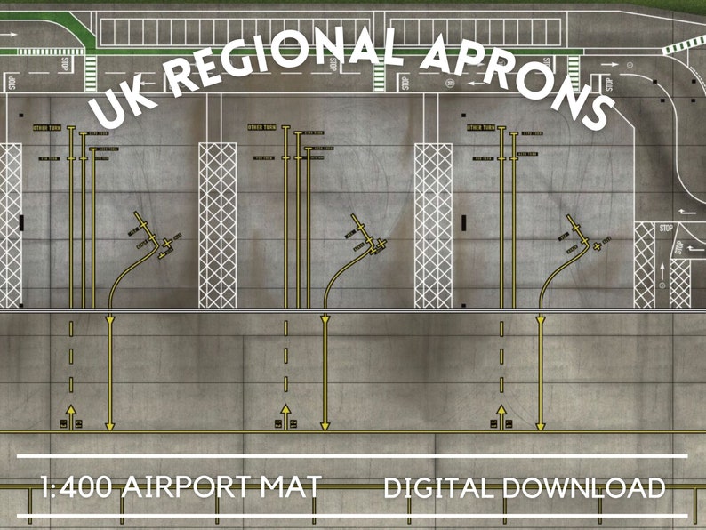 1:400 Scale Airport Layout Digital Download Model Airport - Etsy