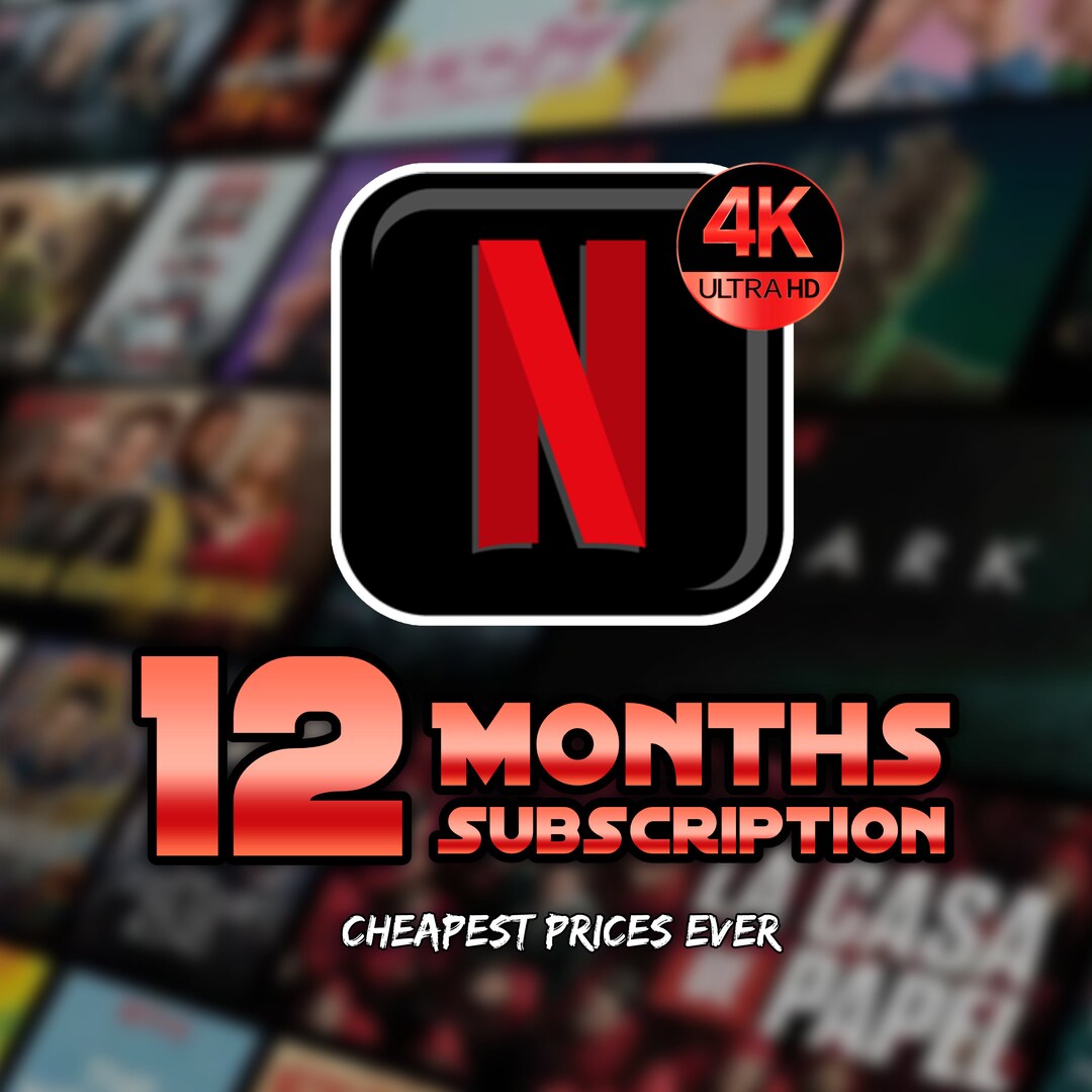 Netfli'x Premium 4k 12 Months 3/6/12 Months Netfli'x - Etsy
