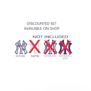 FILE PES e DST per ricamo con contorno di New York