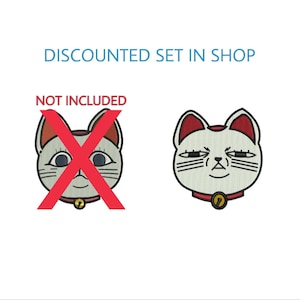 Anime Dan Cat embroidery file PES & DST