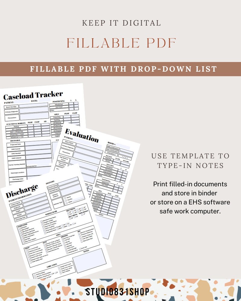 Occupational Therapy Templates Therapy Tools Therapy Notes Printable ...