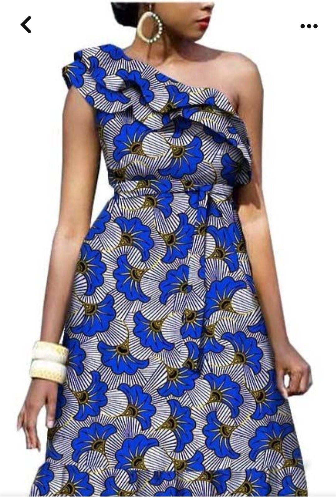 Africa Print Ankara Maxi Dress main image 0