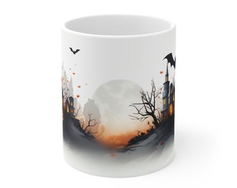 Halloween Mug, Fall Mug, Halloween Coffee Mug, Halloween Tea Mug, Pumpkin Mug, Spooky Mug
