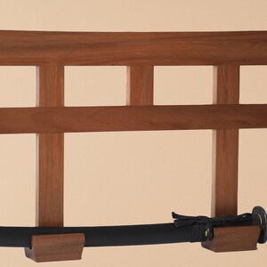 Yamaco Katana-Style Wooden Knife Rack