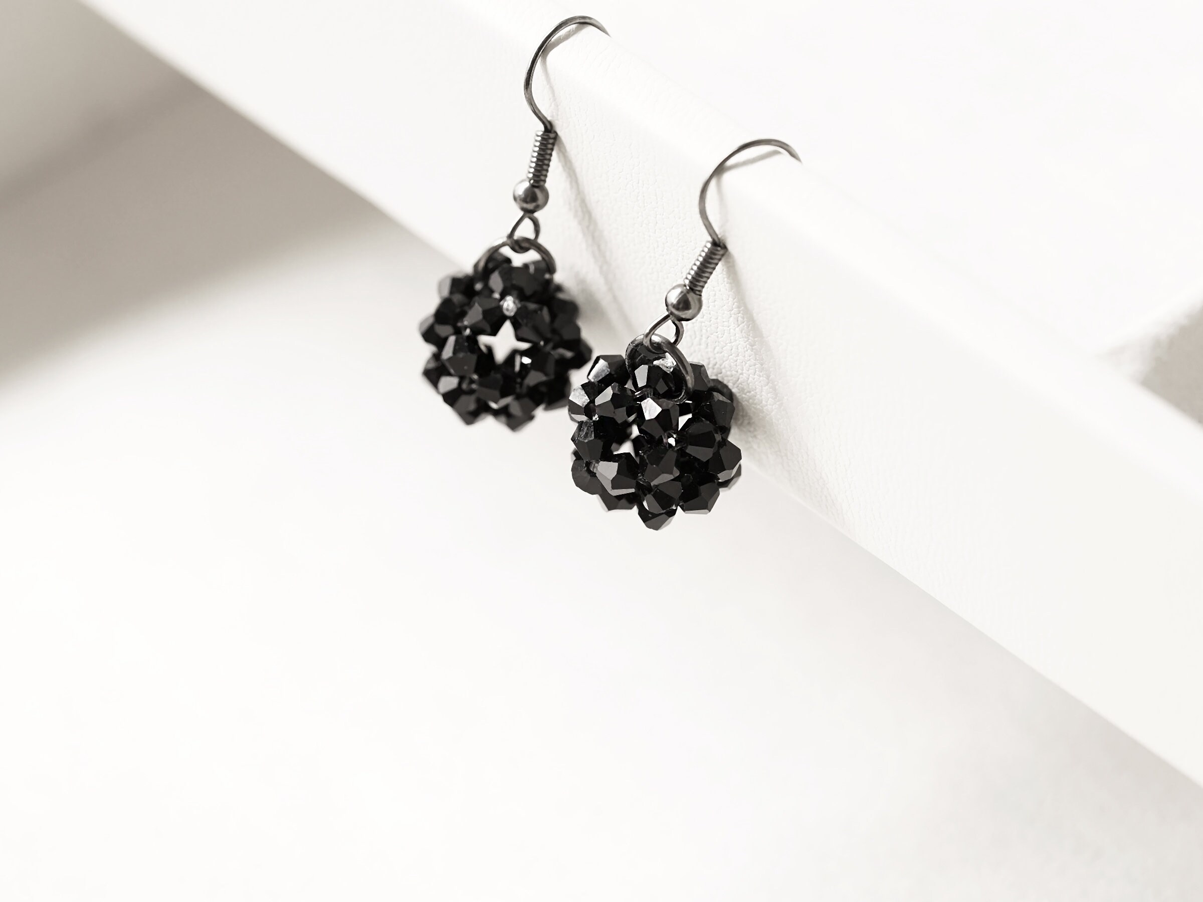 Sparkling Bi-cone Earrings - Thumbnail 2