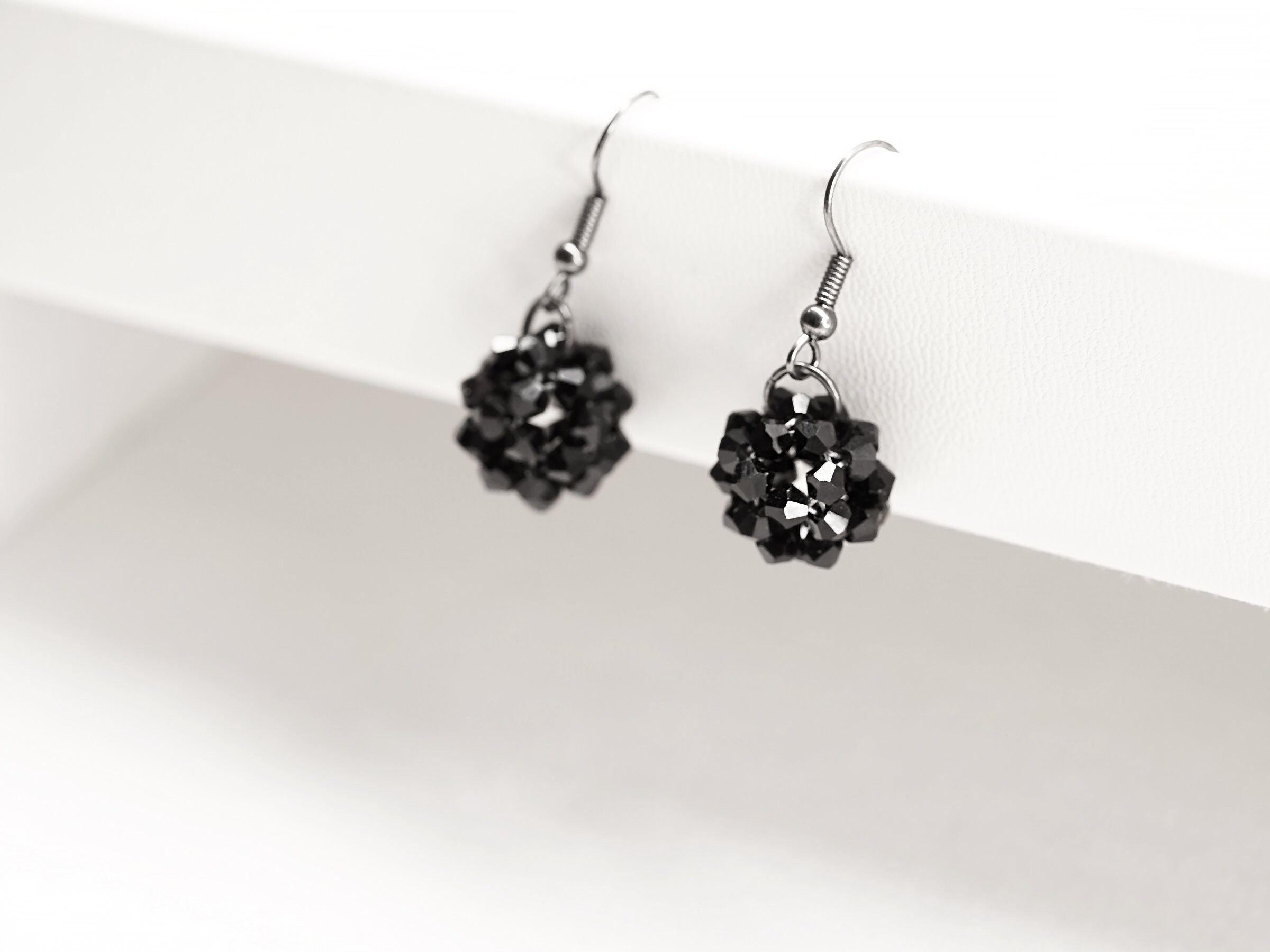 Sparkling Bi-cone Earrings - Thumbnail 3